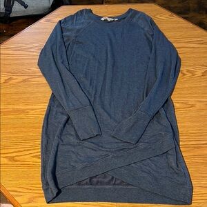 Athleta Navy Long Sleeve Sweater Dress (Large)